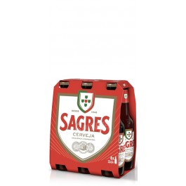 Cerveza Sagres Caja de 6 unidades de 33cl